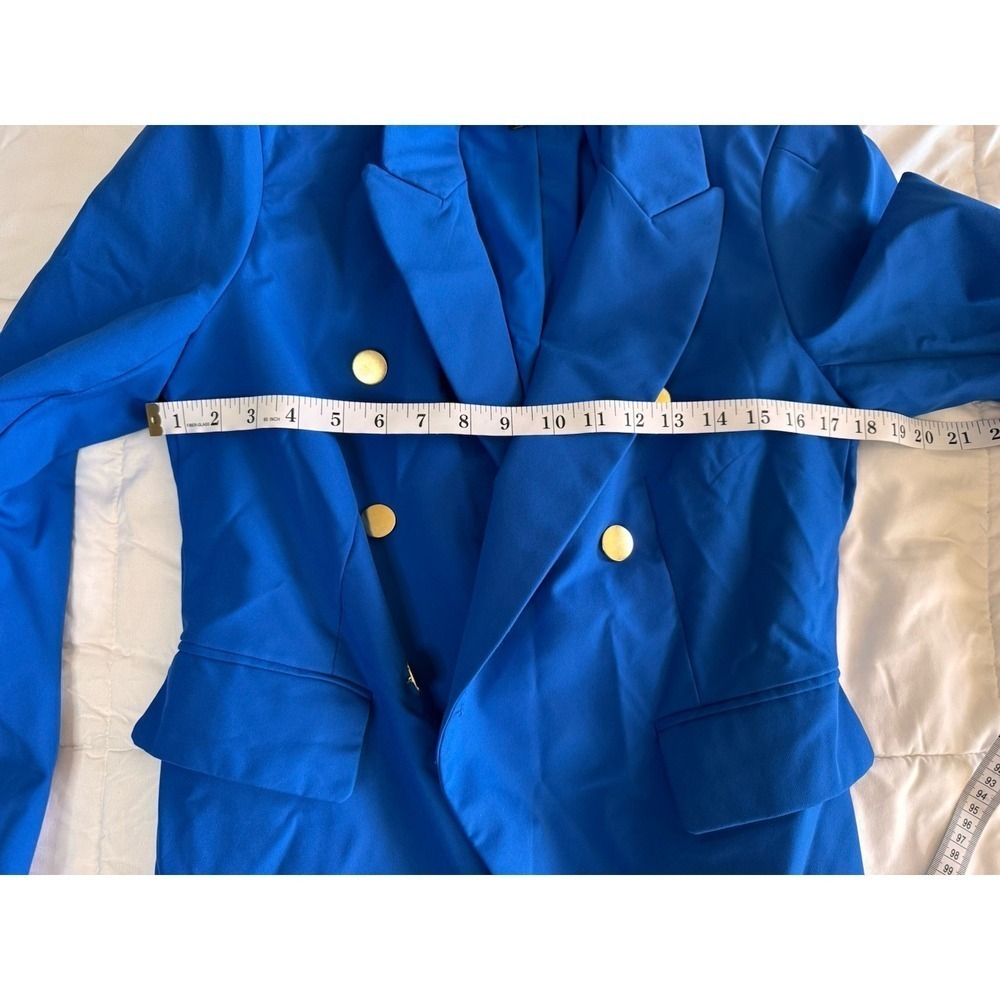 House Of Harlow 1960 Baby Blue Blazer Size Medium Button Down Jacket NWOT - Picture 6 of 8